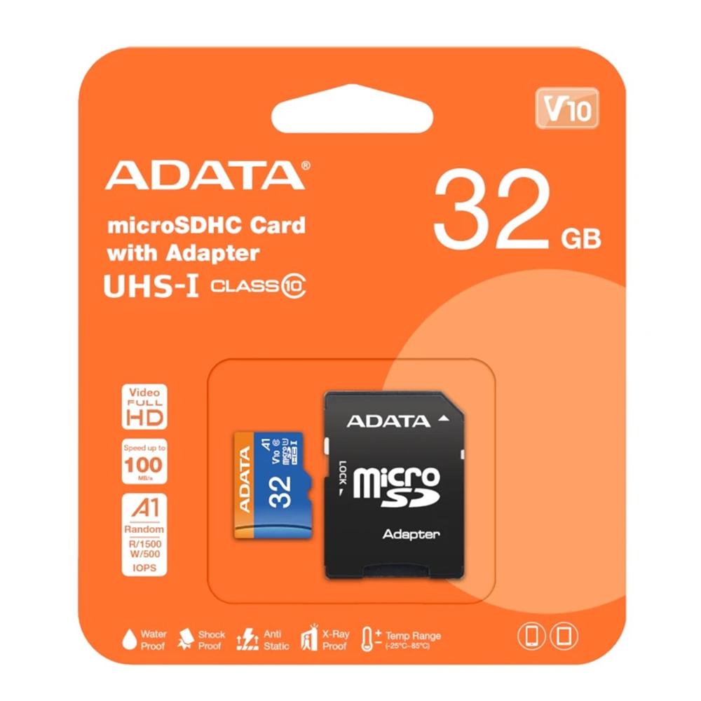 4713218461926 | P/N: AUSDH32GUICL10A1-RA1 | Cod. Artículo: DSP0000033754 Tarjeta memoria micro sd adata 32gb cl10 + adaptador sd 4713218461926 | P/N: AUSDH32GUICL10A1-RA1 | Cod. Artículo: DSP0000033754 Tarjeta memoria micro sd adata 32gb cl10 + adaptador sd