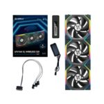 4718466016737 | P/N: G99.12SL1W3B.00 | Cod. Artículo: DSP0000027316 Ventilador caja lian li uni fan sl inalambrico 120mm negro pack 3 unidades