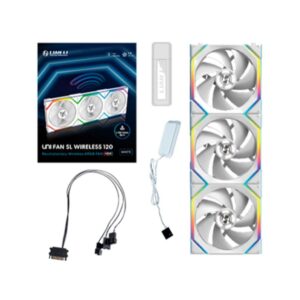 4718466016744 | P/N: G99.12SL1W3W.00 | Cod. Artículo: DSP0000028256 Ventilador caja lian li unifan sl wireless argb 3 x 120mm white