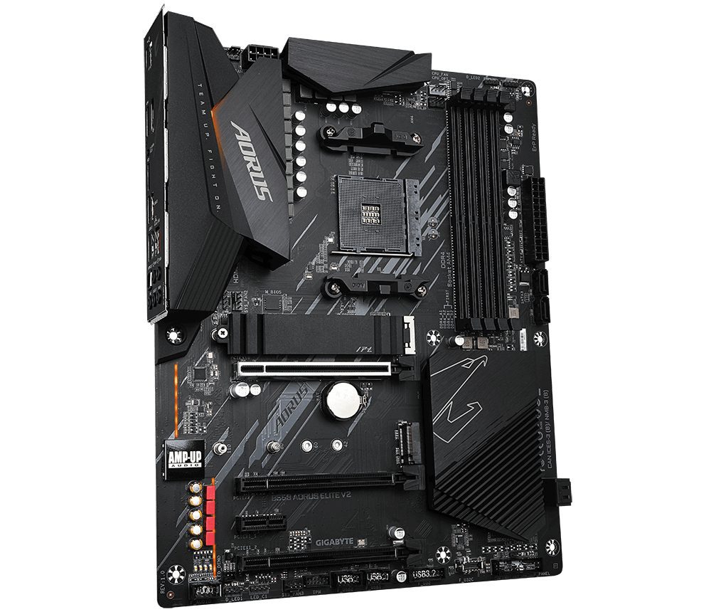 Placa base gigabyte b550 aorus elite v2 am4 atx - 4x ddr4 - 4x sata 6gb - s - 5x usb 3.2 - 2x usb 2.0 - Imagen 3
