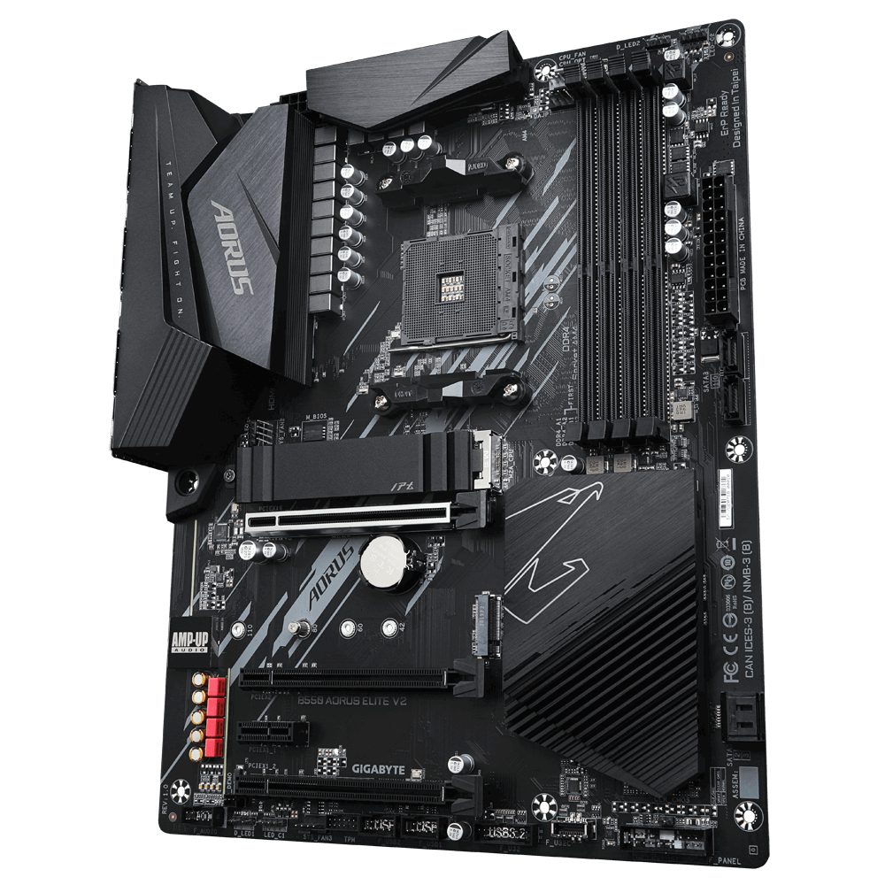 Placa base gigabyte b550 aorus elite v2 am4 atx - 4x ddr4 - 4x sata 6gb - s - 5x usb 3.2 - 2x usb 2.0 - Imagen 4