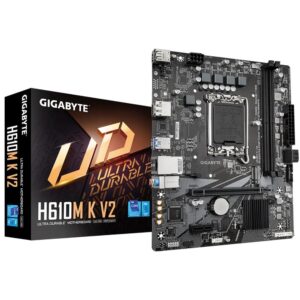 4719331860134 | P/N: H610MKV21.0 | Cod. Artículo: DSP0000033166 Placa base gigabyte h610m k v2 matx lga 1700 -  2x ddr5 -  2x sata 6gb - s
