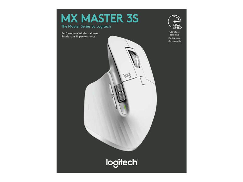 Mouse raton logitech mx master 3s wireless inalambrico 8000dpi gris palido - Imagen 6