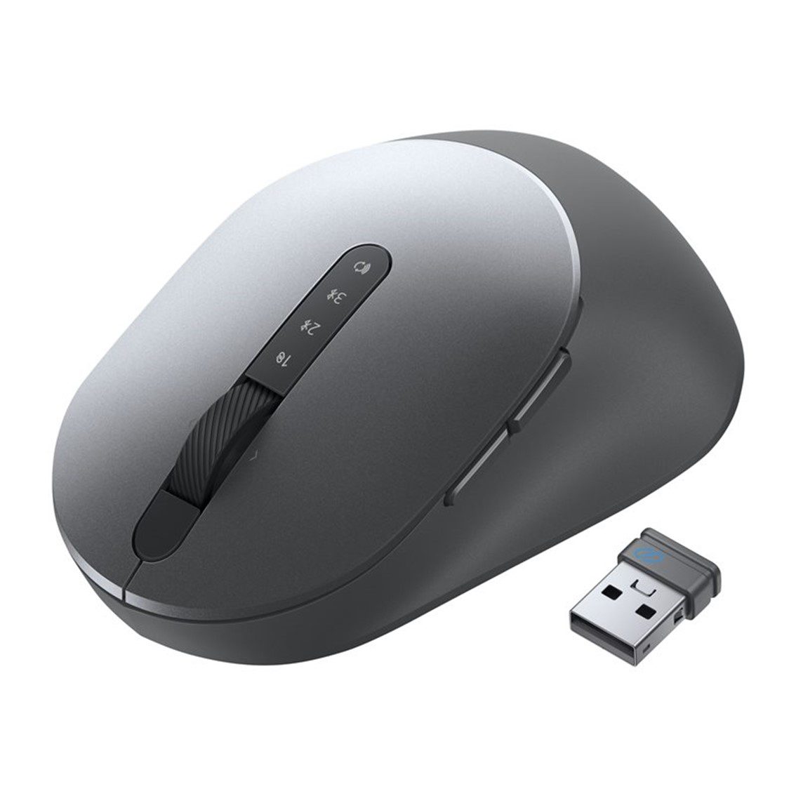 Mouse raton dell ms5320w optico 7 botones 1600ppp wireless inalambrico gris titanio - Imagen 2