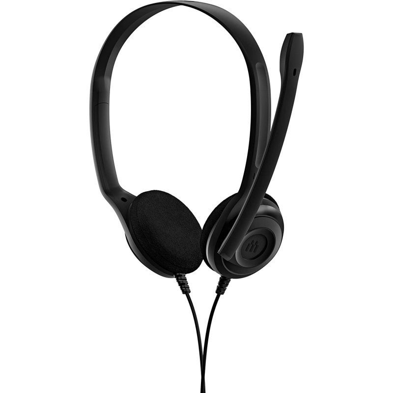 Auriculares epos sennheiser estereo con microfono negros pc 3 chat - Imagen 2