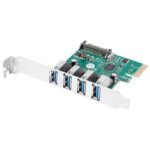 5901969424539 | P/N: PCE-US3-004 | Cod. Artículo: DSP0000004541 Tarjeta pci express lanberg x1 a 4x usb tipo a 3.1 gen1 low profile