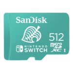 619659184650 | P/N: SDSQXAO-512G-GNCZN | Cod. Artículo: MGS0000007154 Tarjeta memoria sandisk micro secure digital 512gb cobranded sdxc uhs - i u3 clase 10 licencia nintendo