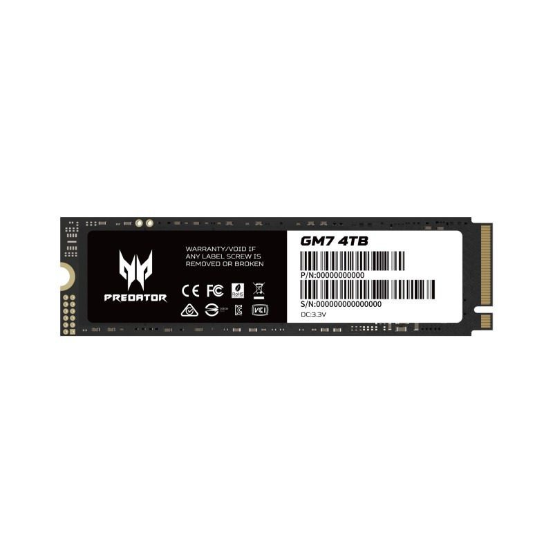 Disco duro interno solido ssd predator gm7 4tb m.2 nvme pcie gen 4 - Imagen 2