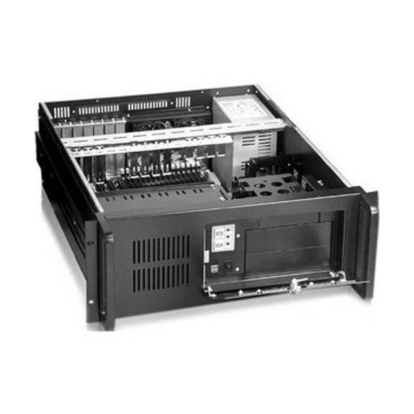 Caja servidor tooq rack 19 pulgadas 4u 406 negra sin fuente ventana transparente - Imagen 2