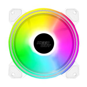 8435099533986 | P/N: XFC-120DRW | Cod. Artículo: DSP0000029246 Ventilador caja keep out xfc - 120drw argb 120mm blanco