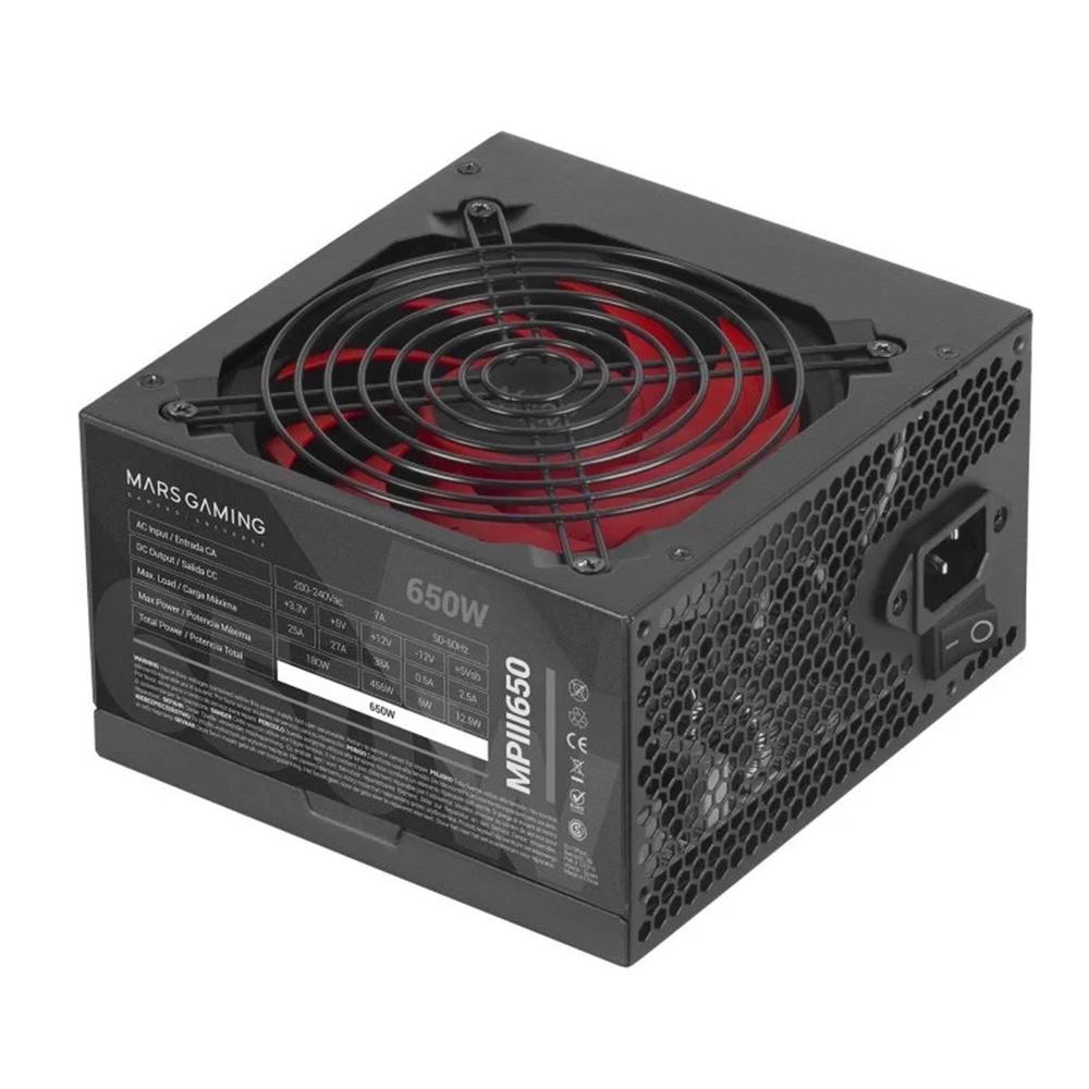 8435693103479 | P/N: MPIII650 | Cod. Artículo: DSP0000020251 Fuente de alimentacion mars gaming mpiii atx 650w