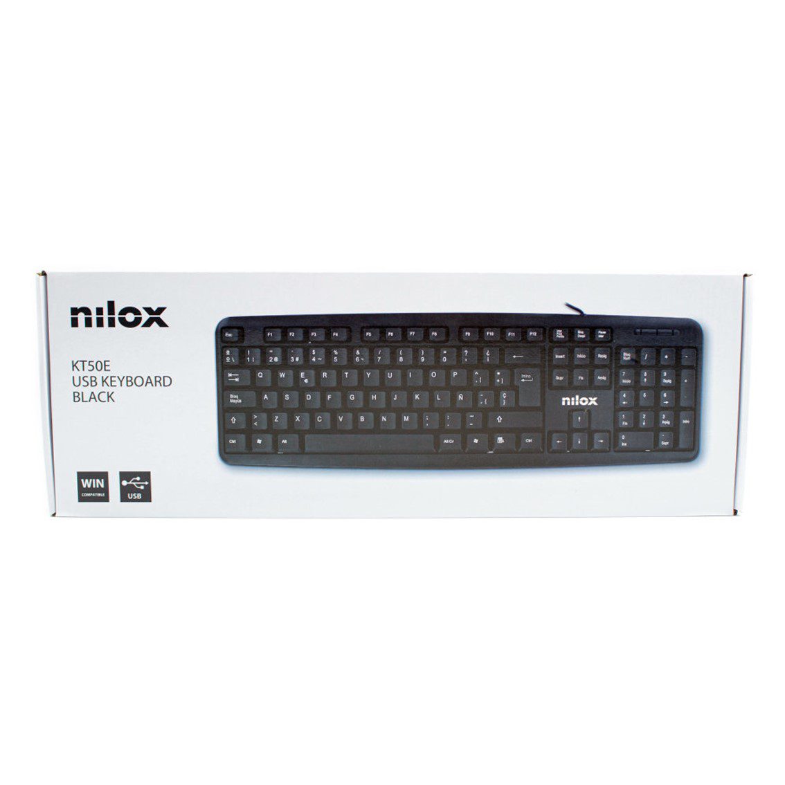 Teclado nilox usb negro - Imagen 5