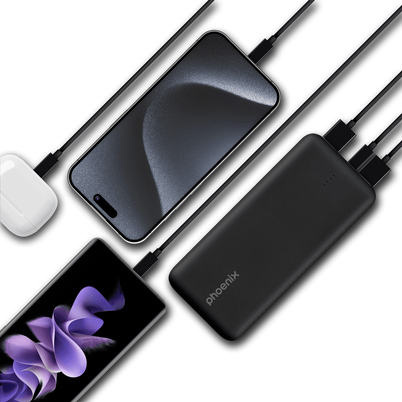 Phoenix powerbank batería externa 20000mah con 2 usb carga rapida y 1 usb tipo c pd - Imagen 6