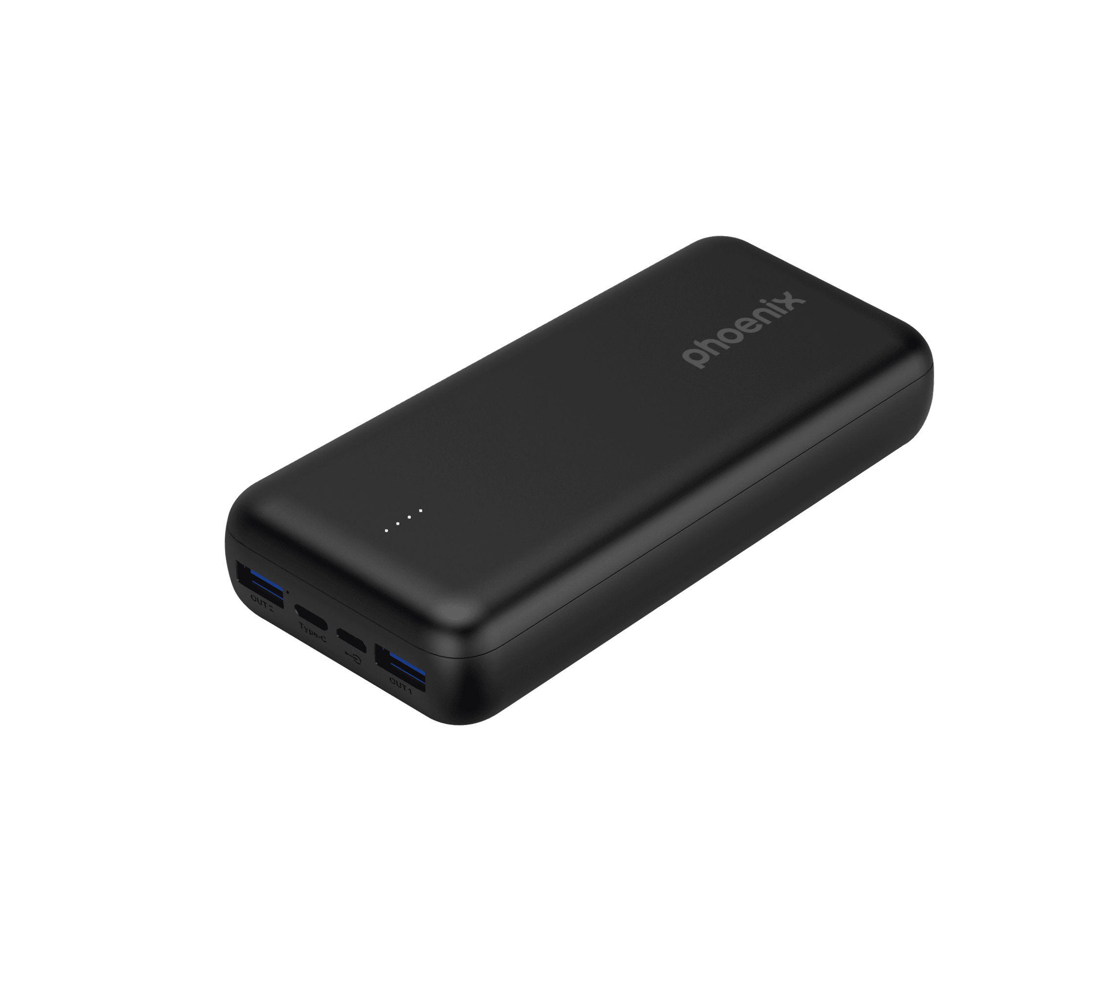 8436583237434 | P/N: 20K2UAQC1UCPDB | Cod. Artículo: DSP0000019240 Phoenix powerbank batería externa 20000mah con 2 usb carga rapida y 1 usb tipo c pd