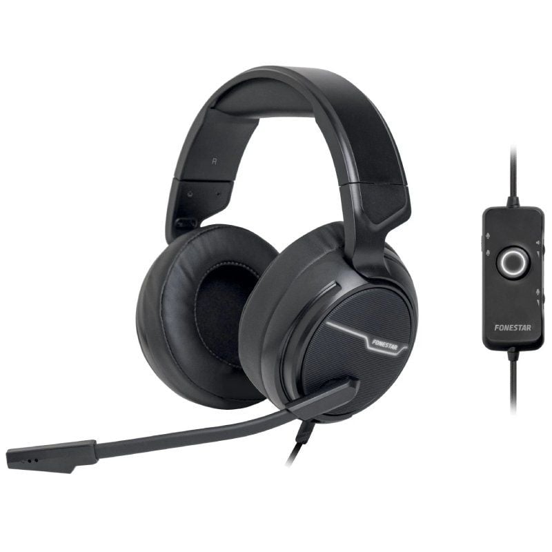 Auriculares Gaming con Micrófono Fonestar WIN-U/ USB/ Negros 8422521003216 WIN-U FONE-AUR WIN-U BK