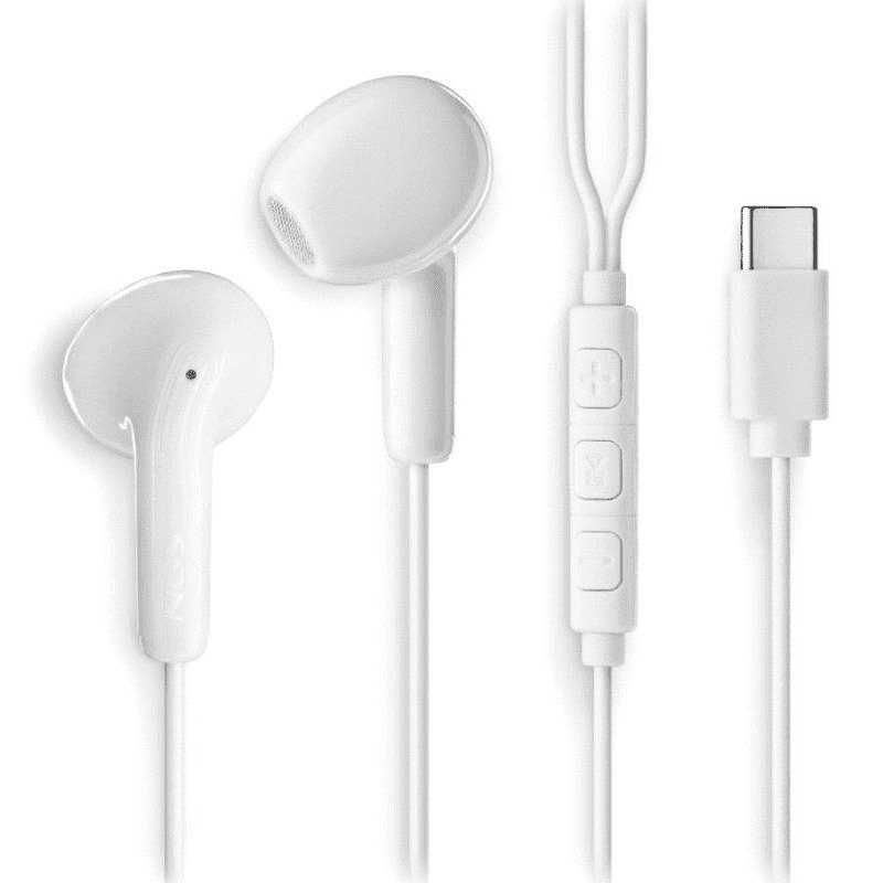 Auriculares Intrauditivos NGS Cross Glide/ con Micrófono/ USB Tipo-C/ Blancos 8435430627176 CROSSGLIDEWHITE NGS-AUR CROSS GLIDE WH