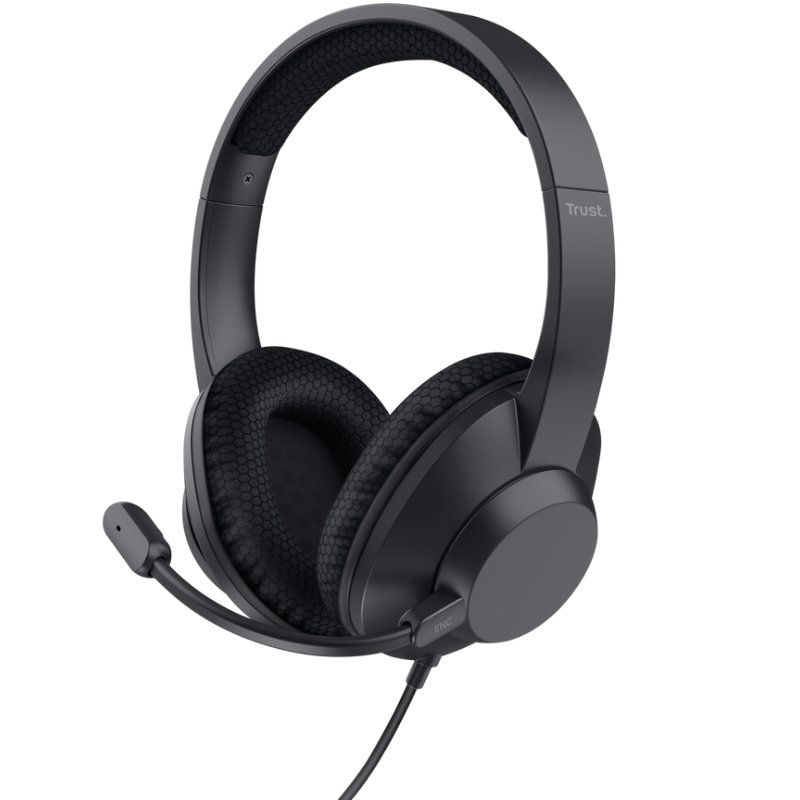 Auriculares Trust Ayda Max USB-ENC/ con Micrófono/ USB/ Negros 8713439254624 25462 TRU-AUR AYDA MAX USB ENC BK