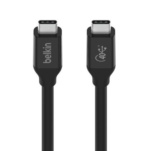 Belkin INZ001bt0.8MBK cable USB 0,8 m USB4 Gen 3x2 USB C Negro - Imagen 3