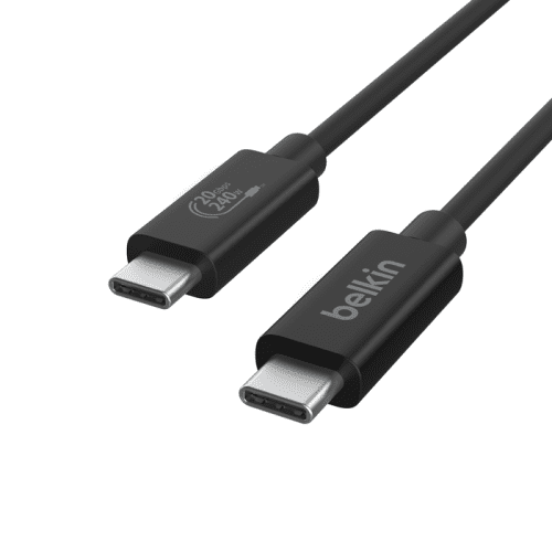 Belkin INZ004BT2MBK cable USB USB4 Gen 2x2 2 m USB C Negro - Imagen 2