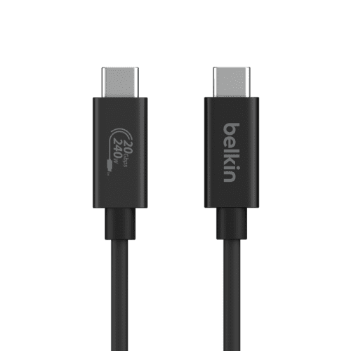 Belkin INZ004BT2MBK cable USB USB4 Gen 2x2 2 m USB C Negro - Imagen 4