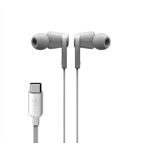 Belkin ROCKSTAR Auriculares Alámbrico Dentro de oído Llamadas/Música USB Tipo C Blanco - Imagen 5