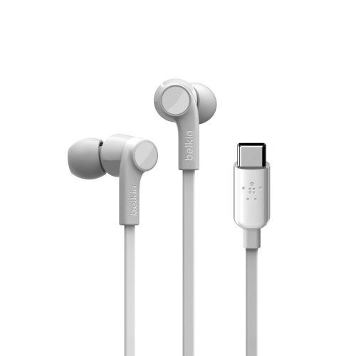 Belkin ROCKSTAR Auriculares Alámbrico Dentro de oído Llamadas/Música USB Tipo C Blanco 0745883775538 | P/N: G3H0002BTWHT | Ref. Artículo: 1371348