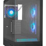 CAJA NOX SEMITORRE FRAMELESS HUMMER SIGNAL ARGB NEGRO USB TYPE C 8436587975950 NXHUMMERSIGNALBK