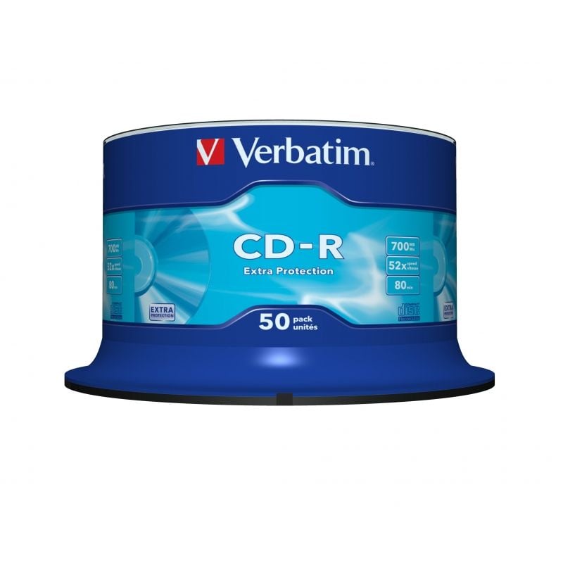 CD-R Verbatim Datalife 52X/ Tarrina-50uds - Imagen 2