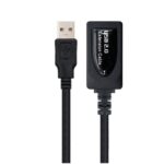 Cable Alargador USB 2.0 Nanocable 10.01.0211/ USB Macho - USB Hembra/ 5m/ Negro 8433281000483 10.01.0211 NAN-CAB 10.01.0211