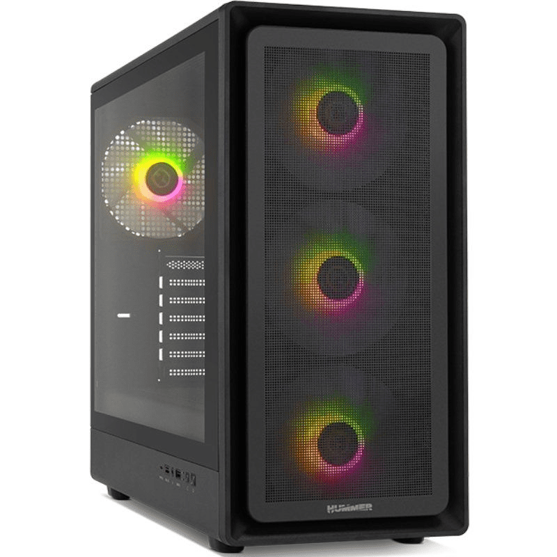 Caja Gaming Semitorre Nox Hummer AERO 8436587975974 NXHUMMERAEROBK NOX-CAJA HUMMER AERO BK