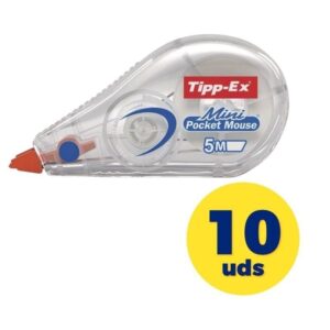 Caja de Correctores de Escritura en Cinta Bic Tipp-Ex Mini Pocket Mouse/ 5mm x 5m/ 10 unidades 070330512085 9325641 BIC-TIPPEX CINTA MINI 10U