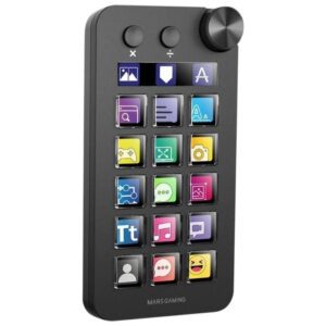 Control Deck Mars Gaming MSD-NEO/ 15 Teclas LCD/ 1 Rueda/ 2 Botones/ Negro 8435693111597 MSDNEO TAC-STREAM MSD-NEO BK