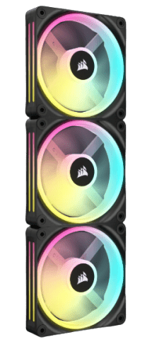 Corsair Air CO-9051002-WW sistema de refrigeración para ordenador Carcasa del ordenador Ventilador 12 cm Negro, Blanco 3 pieza(s) - Imagen 6