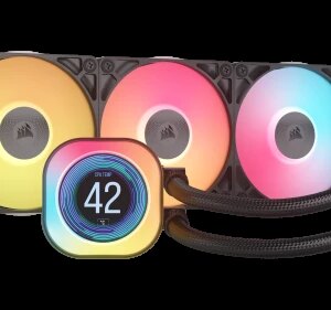 Corsair iCUE LINK TITAN 360 RX LCD Procesador Refrigerador de aire 12 cm Negro 1 pieza(s) 0840440482956 | P/N: CW-9061023-WW | Ref. Artículo: 1386473