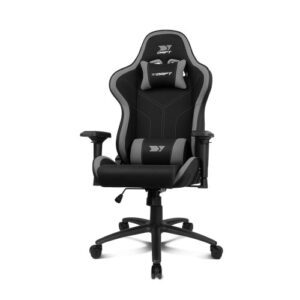 DRIFT DR110BGRAY silla para videojuegos Butaca para jugar Asiento acolchado Negro