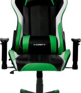 DRIFT DR175 Silla para videojuegos universal Asiento acolchado Negro
