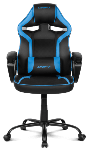 DRIFT DR50 Silla para videojuegos de PC Asiento acolchado tapizado Negro, Azul - Imagen 3