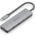 Docking USB Tipo-C Aisens ASUC-5P028-GR/ 1xHDMI 4K/ 2xUSB/ 2xUSB Tipo-C/ 1xUSB Tipo-C PD/ Gris 8435739903568 ASUC-5P028-GR AIS-HUB ASUC-5P028-GR