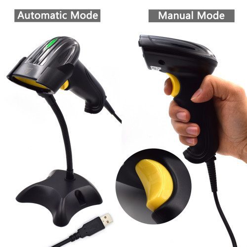 Ewent EW3400 lector de código de barras Lector de códigos de barras portátil 1D Laser Negro - Imagen 5