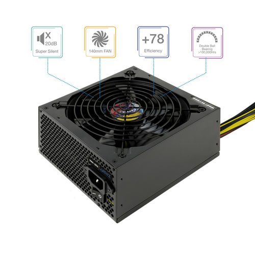 FUENTE ALIMENTACION 700W TOOQ PFC-ACTIVO 5SATA 14CM ATX - Imagen 3
