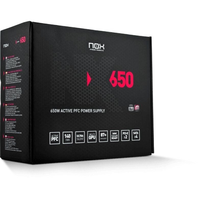 Fuente de Alimentación Nox NX/ 650W/ Ventilador 14cm - Imagen 4