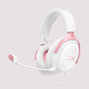 HP HYPERX CLOUD III WHITE-PINK - GAMING HEADSET - 9W1Q4AA 0198122306930 | P/N: 9W1Q4AA | Ref. Artículo: 1399751