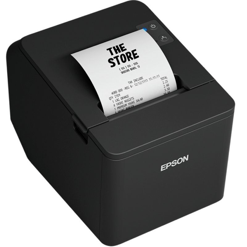 Impresora de Tickets Epson TM-T20IV/ Ancho papel 80mm/ USB-RS232/ Negra - Imagen 2