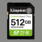 Kingston Technology 512 GB SDXC Canvas Select Plus Gen3 150 MB/s C10 UHS-I U3 V30 0740617348347 | P/N: SDS3/512GB | Ref. Artículo: 1400998