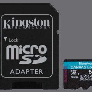 Kingston Technology Tarjeta microSDXC Canvas Go Plus Gen4 de 512 GB