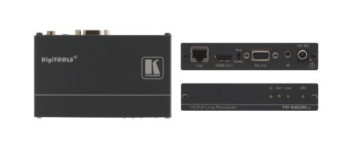 Kramer Electronics TP-580RXR extensor audio/video Receptor AV Negro 7291063051723 | P/N: 50-80022190 | Ref. Artículo: 937362