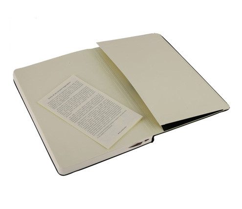 LIBRETA CLASICA TAPA DURA NEGRA L (13X21CM) LISA MOLESKINE QP062 - Imagen 4