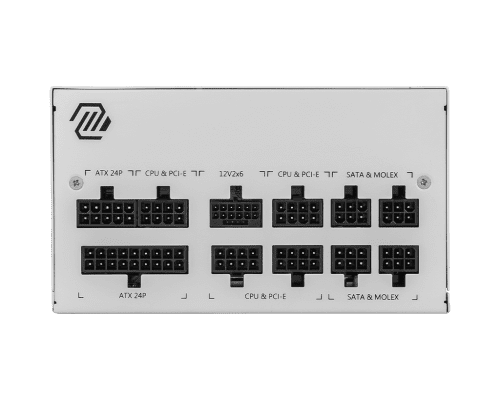 MSI MAG A850GL PCIE5 WHITE unidad de fuente de alimentación 850 W 20+4 pin ATX ATX Blanco - Imagen 3