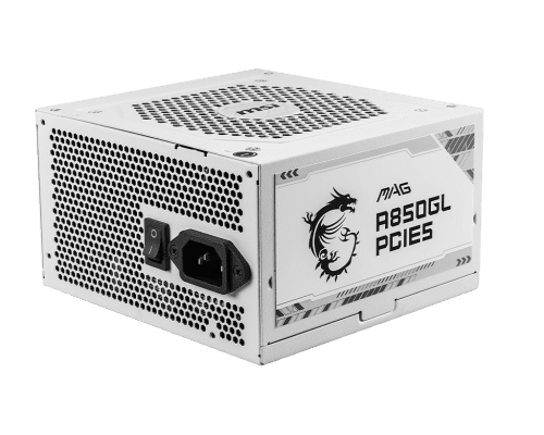 MSI MAG A850GL PCIE5 WHITE unidad de fuente de alimentación 850 W 20+4 pin ATX ATX Blanco 4711377115391 | P/N: 306-7ZP8A24-CE0 | Ref. Artículo: 1378917