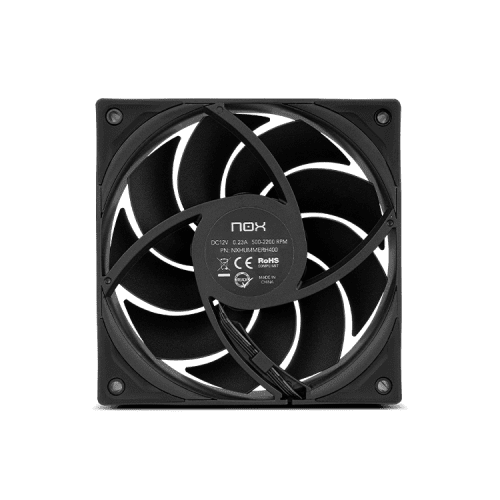 NOX NXHUMMERH400 sistema de refrigeración para ordenador Procesador Refrigerador de aire 12 cm Negro - Imagen 5